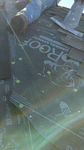 Repairing the pipe Flashing