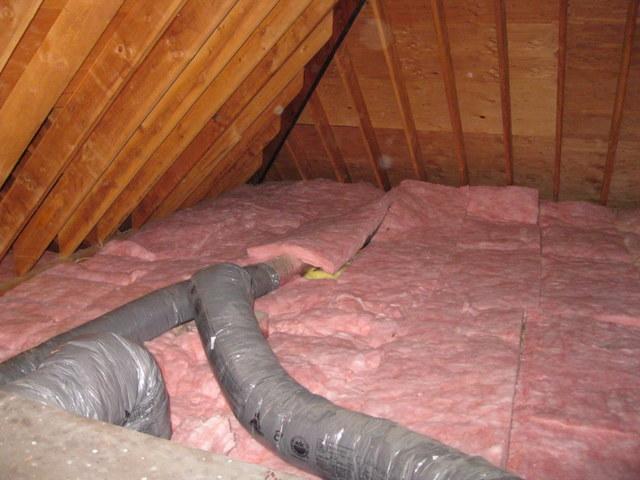 Old Fiberglass Insulation