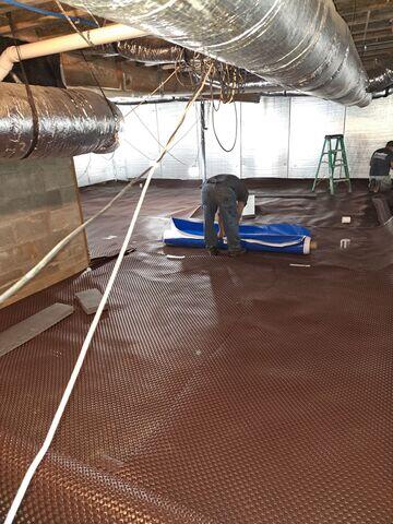 Installing Vapor Barrier