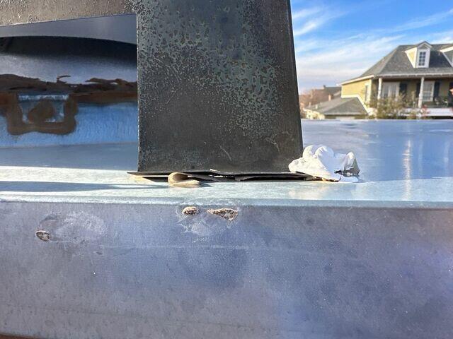 Chimney Cap old sealant