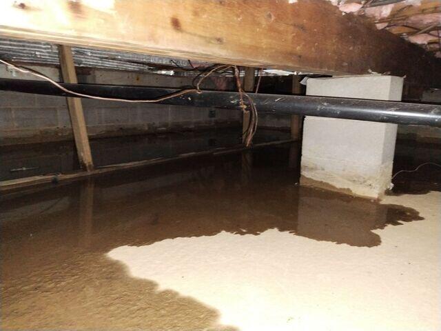 Damp Crawl Space