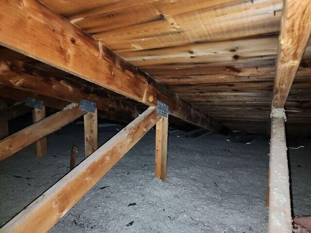 The attic during our inspection