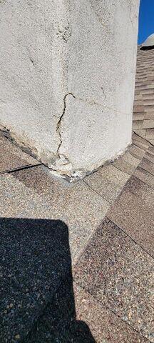 Bottom of Chimney needing repair