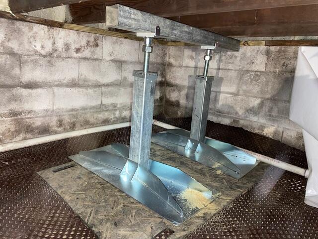 Crawl Space Support Jacks Installation