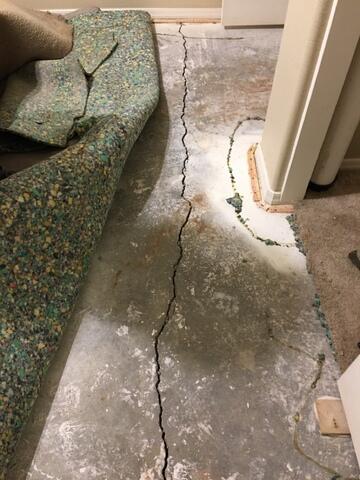 Signs of Foundation Settlement Issues: Floor Cracks in Arizona City, AZ