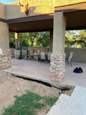 Signs of Settlement Problems: Soil Erosion in Catalina, AZ