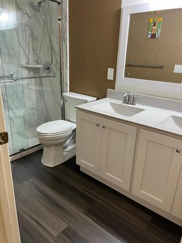 A view of the finished project