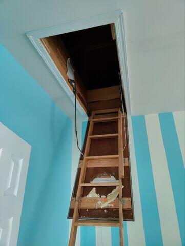 Pull-Down Attic Access Stairs