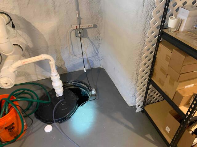 Old Faulty Sump Pump
