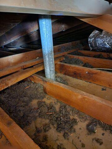 Old Blown- In insulation