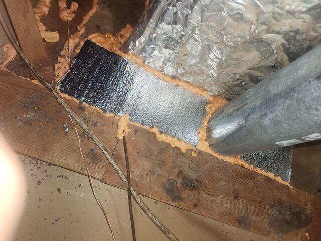 Air sealing furnance opening