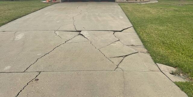 Severe Concrete Driveway Damage