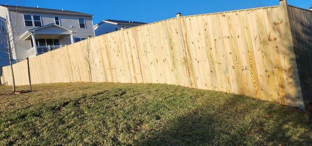 Wood Privacy Fence Bristow Virginia