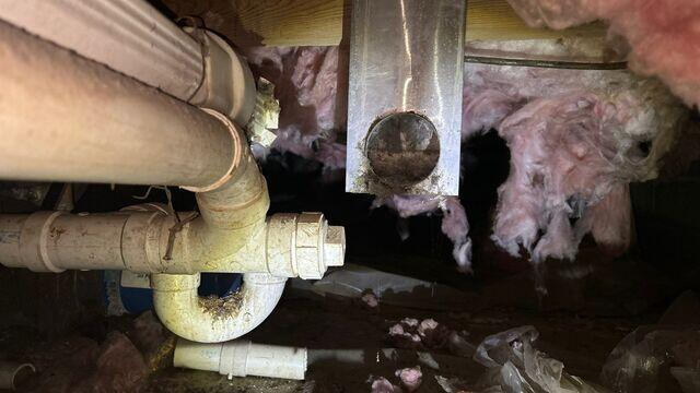 Dryer vents into crawlspace