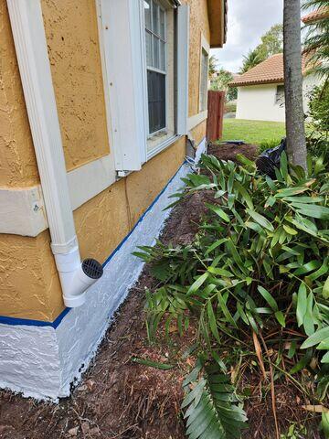 Downspout Drain Installed