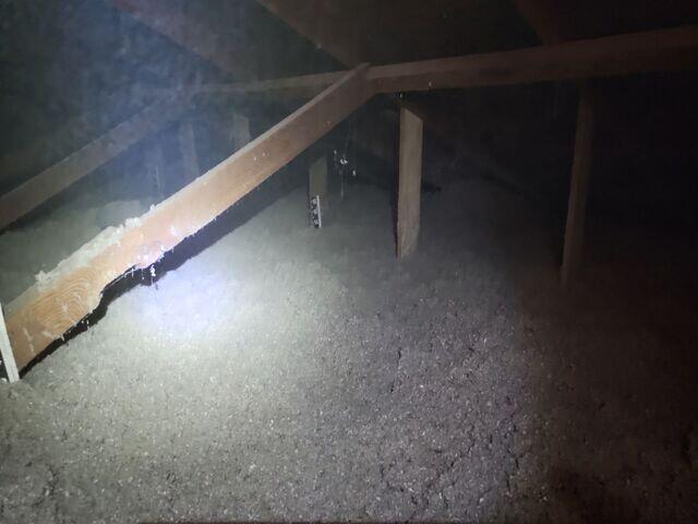 Installment of blown in insulation