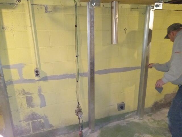 Preparing for cross brace