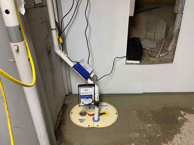 Basement Sump Pump System