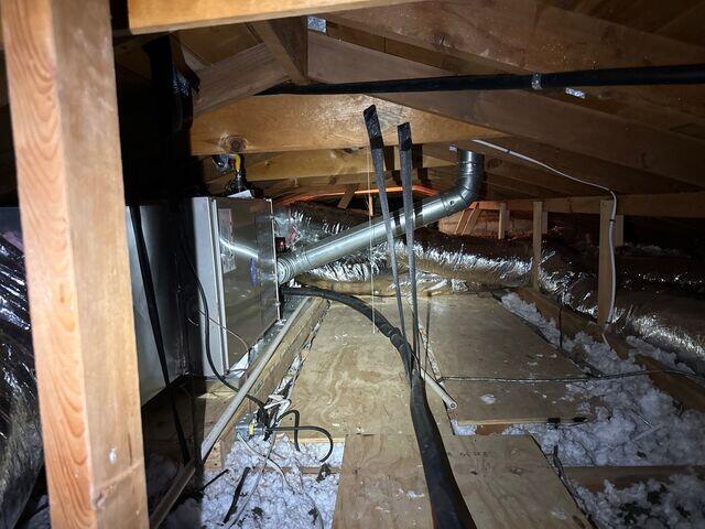 Insulation under the floor boards