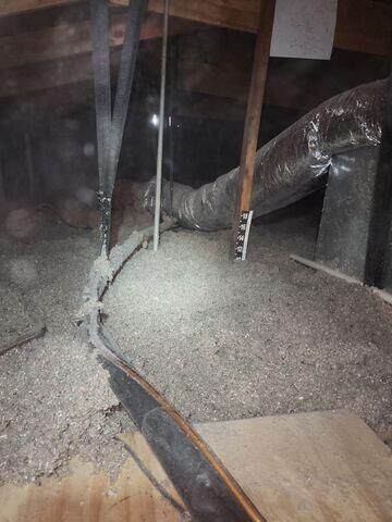 Adding the Blown- in Cellulose up to 10"