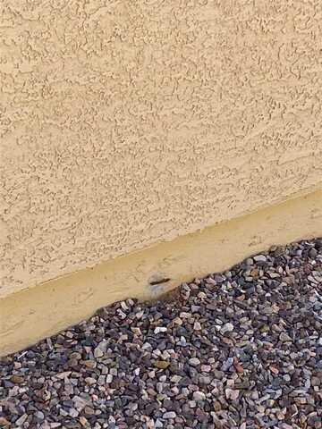 Signs of Corrosion in a Stem Wall: Flaking Paint in Sahuarita, Arizona