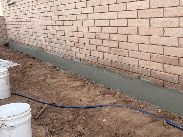 Stem Wall Patching Process: Final Look in Eloy, Arizona