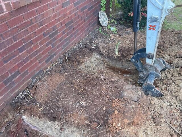 Excavating Areas for Installation