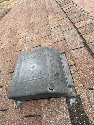 Damaged Low Profile Vent.