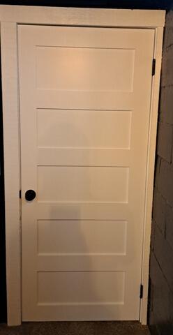 Completed White Door