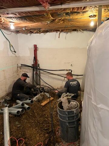 Foundation Push Pier Installation