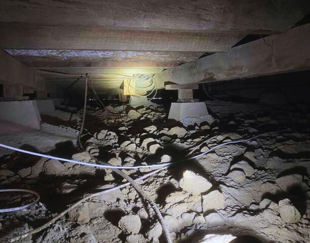 Pescadero, CA, 140-year-old home crawlspace