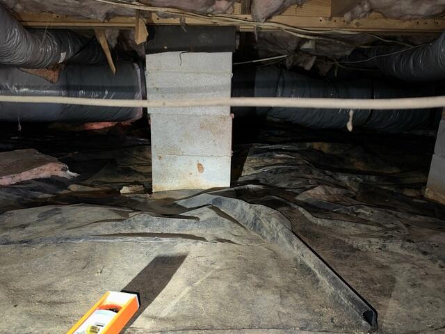 Old Crawl Space Supports