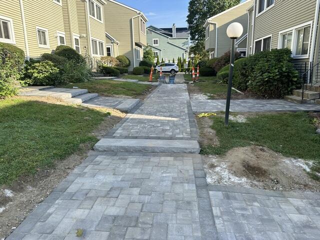 New Pavers and Concrete Steps