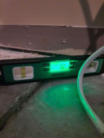 Measuring Concrete Sinking