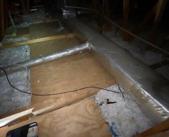 Uninsulated HVAC ducts