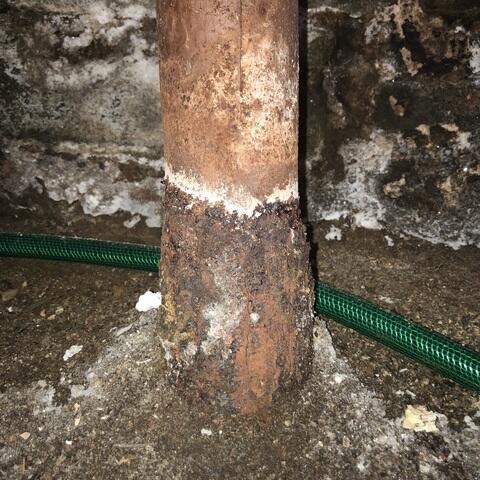 Failing Rolled Steel Post