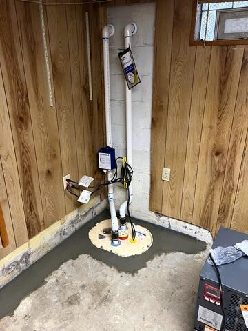 Basement Sump Pump System