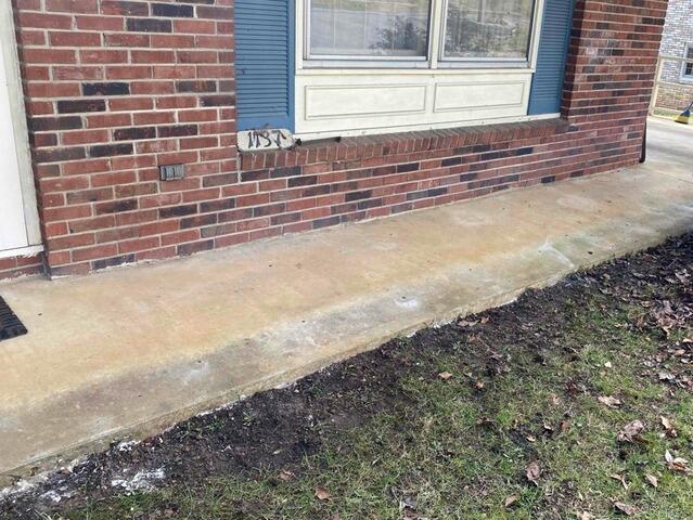 A photo of the front porch restored with PolyLift injections.