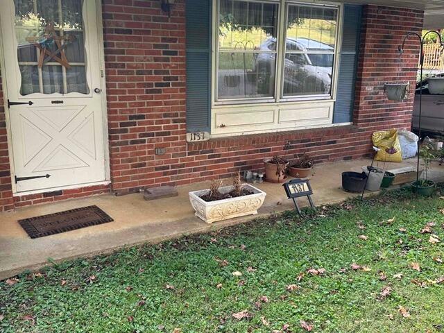 A picture of the front porch as inspected by our home inspector.