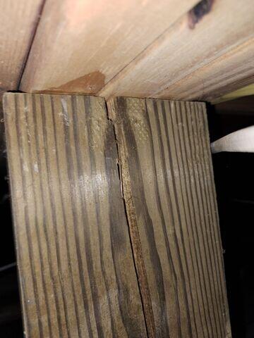 Deteriorating Structural Wood Beams