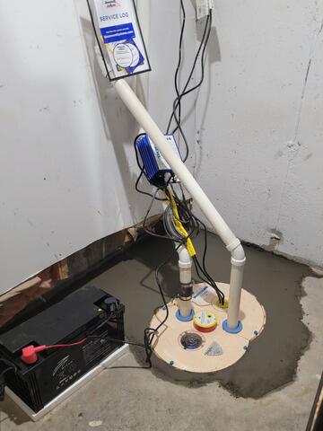 New Sump Pump Install