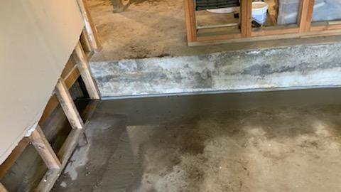 Drainage along the Foundations Step