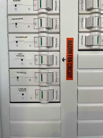Outlet for the Radon System