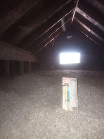 Attic successfully insulated