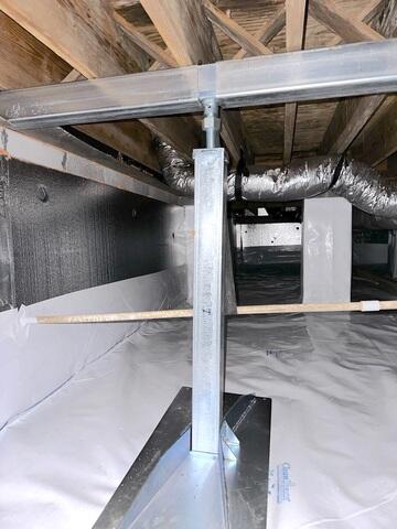 New Crawl Space Support System