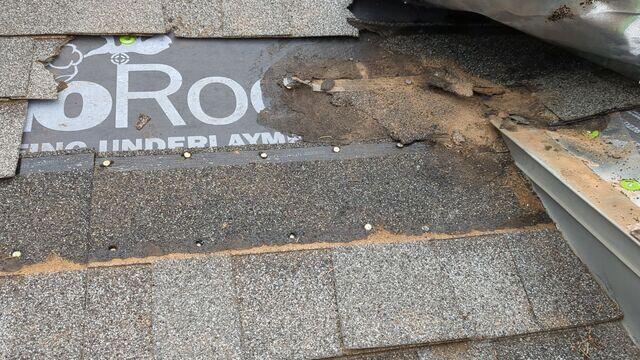 Removing the old shingles