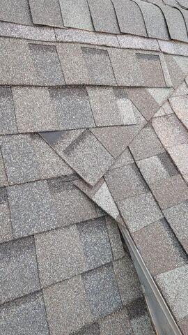 Replacing the shingles and adding a new valley