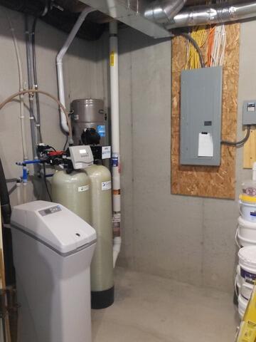 Radon Extraction Point in Basement