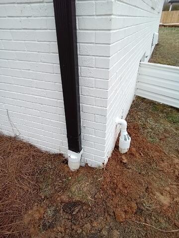 Buried Downspout Extensions