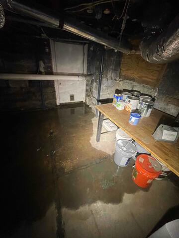 Basement Before Repairs